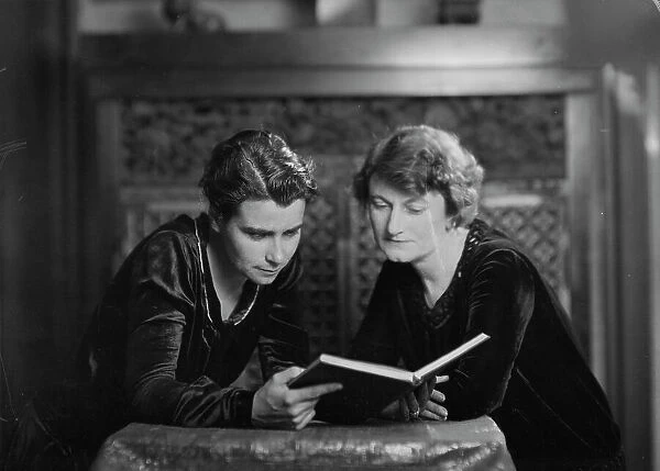 Miss Dorothy Arzner and Marion Morgan, portrait photograph, 1927. Creator: Arnold Genthe