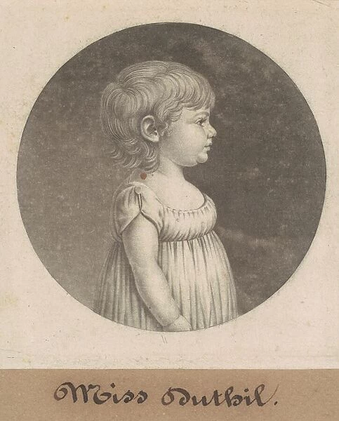 Miss Dutilh, 1801. Creator: Charles Balthazar Julien Fevret de Saint-Memin
