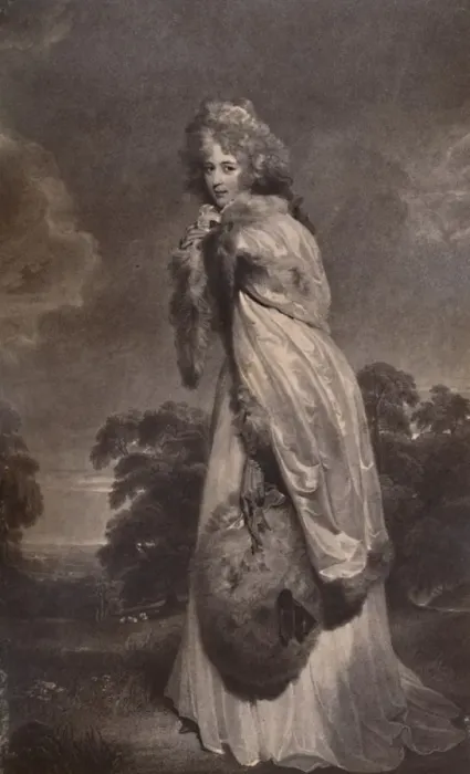 Framed Print : Miss Elizabeth Farren, afterwards Countess of Derby, c1792 (1894). Artist: Francesco Bartolozzi Framed Print : Miss Elizabeth Farren, afterwards Countess of Derby, c1792 (1894). Artist: Francesco Bartolozzi
