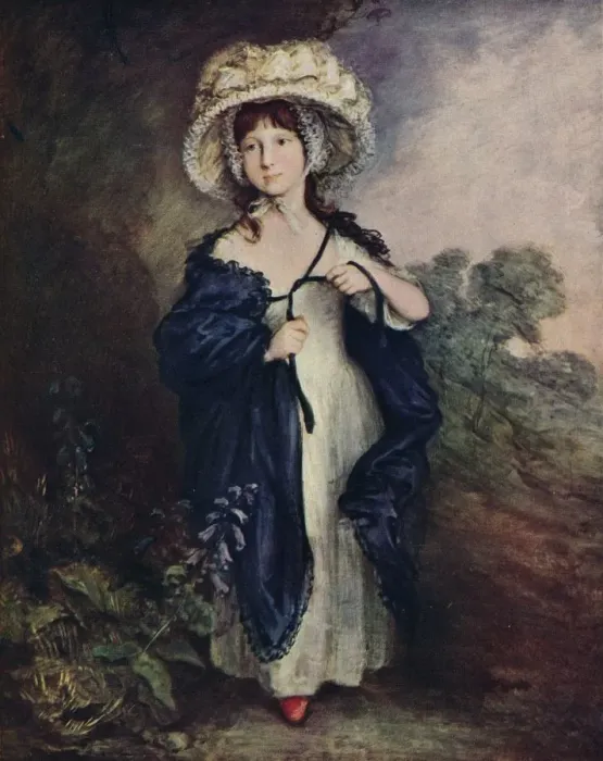 Framed Print : Miss Elizabeth Haverfield, c1780 (1910) Artist: Thomas Gainsborough Framed Print : Miss Elizabeth Haverfield, c1780 (1910) Artist: Thomas Gainsborough