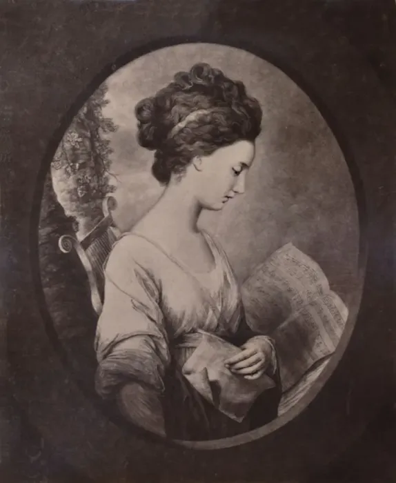 Framed Print : Miss Elizabeth Stephenson, afterwards Countess of Mexborough, late 18th century (1894). Artist: William Dickinson Framed Print : Miss Elizabeth Stephenson, afterwards Countess of Mexborough, late 18th century (1894). Artist: William Dickinson
