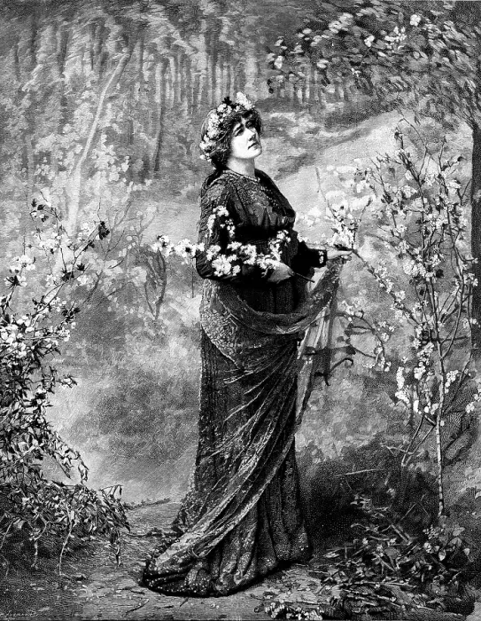 Framed Print : Miss Ellen Terry as Guinevere in 'King Arthur, ' at the Lyceum, 1895. Creator: P Naumann Framed Print : Miss Ellen Terry as Guinevere in 'King Arthur, ' at the Lyceum, 1895. Creator: P Naumann