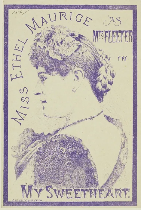 Framed Print : Miss Ethel Maurice as Mrs Fleeter in 'My Sweetheart', 1887. Creator: Unknown Framed Print : Miss Ethel Maurice as Mrs Fleeter in 'My Sweetheart', 1887. Creator: Unknown