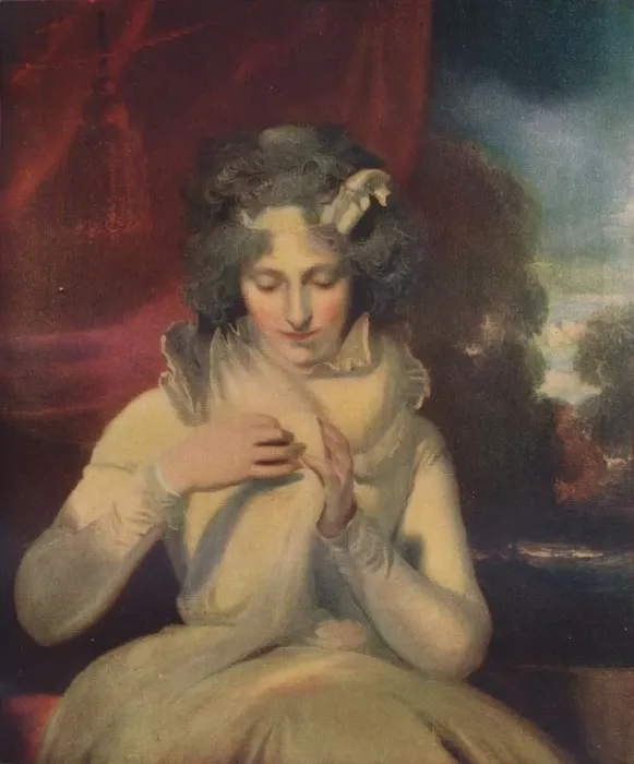 Framed Print : Miss Georgina Lennox, afterwards Countess Bathurst, (1765-1842), c1800. Artist: Thomas Lawrence