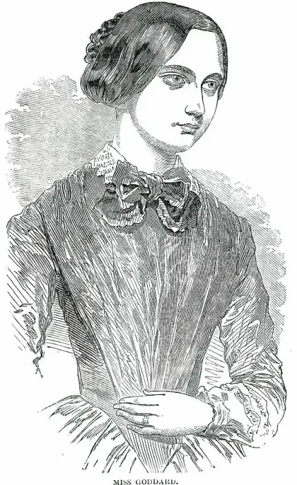 Framed Print : Miss Goddard, 1850. Creator: Unknown Framed Print : Miss Goddard, 1850. Creator: Unknown