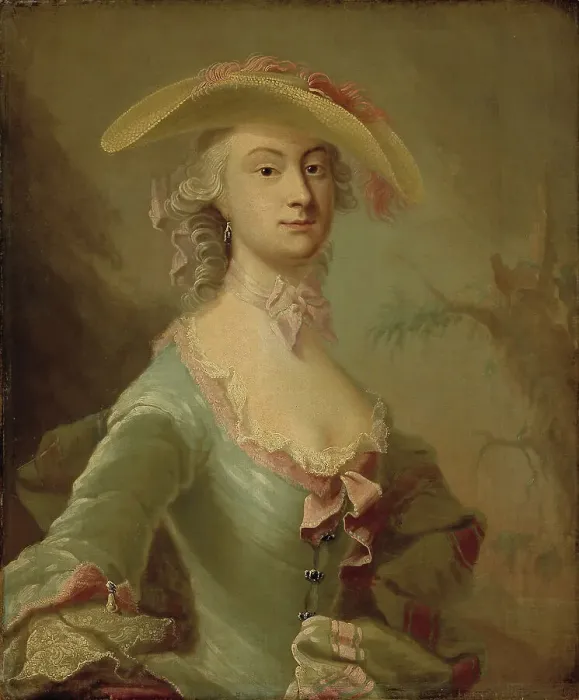 Framed Print : Miss Heckford, 1757. Creator: Isak Wacklin Framed Print : Miss Heckford, 1757. Creator: Isak Wacklin