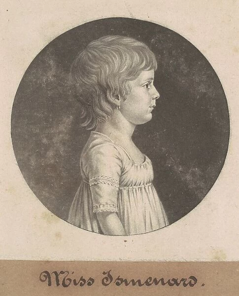 Miss Ismenard, 1805. Creator: Charles Balthazar Julien Fevret de Saint-Memin