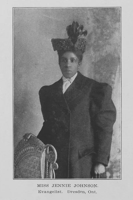 Framed Print : Miss Jennie Johnson; Evangelist; Dresden, Ont. 1907. Creator: Unknown Framed Print : Miss Jennie Johnson; Evangelist; Dresden, Ont. 1907. Creator: Unknown