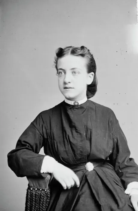 Framed Print : Miss Julia Meyer, between 1855 and 1865. Creator: Unknown Framed Print : Miss Julia Meyer, between 1855 and 1865. Creator: Unknown