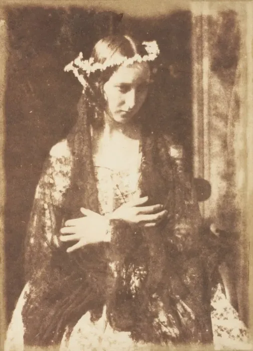 Framed Print : Miss Kemp as Ophelia, 1843-47. Creators: David Octavius Hill, Robert Adamson Framed Print : Miss Kemp as Ophelia, 1843-47. Creators: David Octavius Hill, Robert Adamson