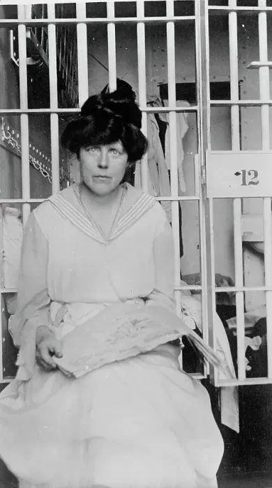 Framed Print : Miss Lucy Burns of C.U.W.S. - in Jail, 1917. Creator: Harris & Ewing. Miss Lucy Burns of C.U.W.S. - in Jail, 1917. Creator: Harris & Ewing Framed Print : Miss Lucy Burns of C.U.W.S. - in Jail, 1917. Creator: Harris & Ewing. Miss Lucy Burns of C.U.W.S. - in Jail, 1917. Creator: Harris & Ewing