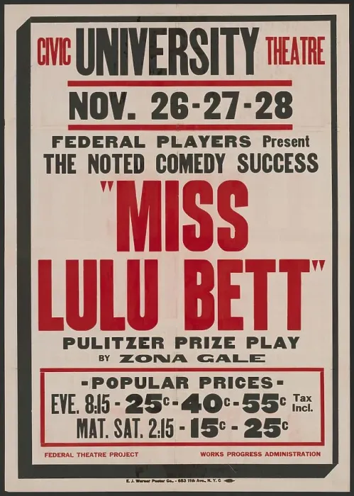 Framed Print : Miss Lulu Bett 2, Syracuse, NY, 1936. Creator: Unknown Framed Print : Miss Lulu Bett 2, Syracuse, NY, 1936. Creator: Unknown