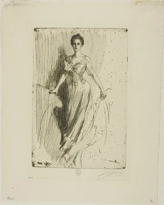Framed Print : Miss Lurman, 1901. Creator: Anders Leonard Zorn Framed Print : Miss Lurman, 1901. Creator: Anders Leonard Zorn