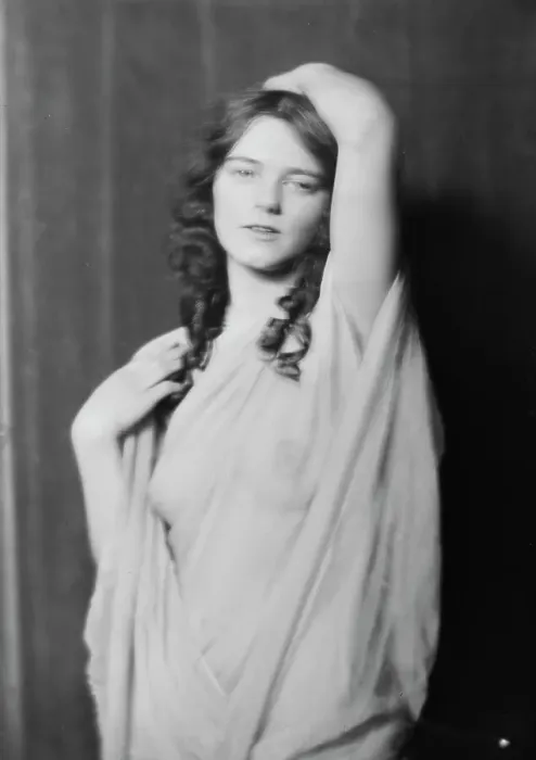 Framed Print : Miss Madrienne La Barre, portrait photograph, 1917 or 1918. Creator: Arnold Genthe Framed Print : Miss Madrienne La Barre, portrait photograph, 1917 or 1918. Creator: Arnold Genthe