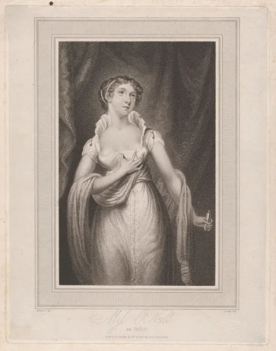 Framed Print : Miss O Neill as Juliet, May 29, 1815. Creator: James Godby Framed Print : Miss O Neill as Juliet, May 29, 1815. Creator: James Godby