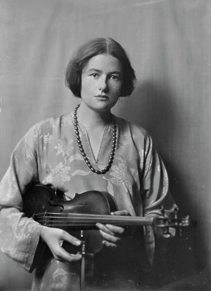 Miss Rebecca Clark, portrait photograph, 1917 Nov. 29. Creator: Arnold Genthe
