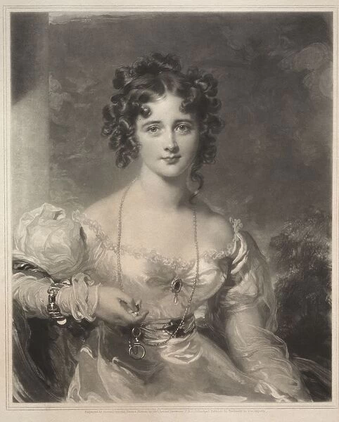 Miss Rosamond Croker, 1828. Creator: Samuel Cousins (British, 1801-1887)