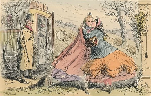 Miss Shannons arrival at Baldon Hall, 1855. Creator: John Leech