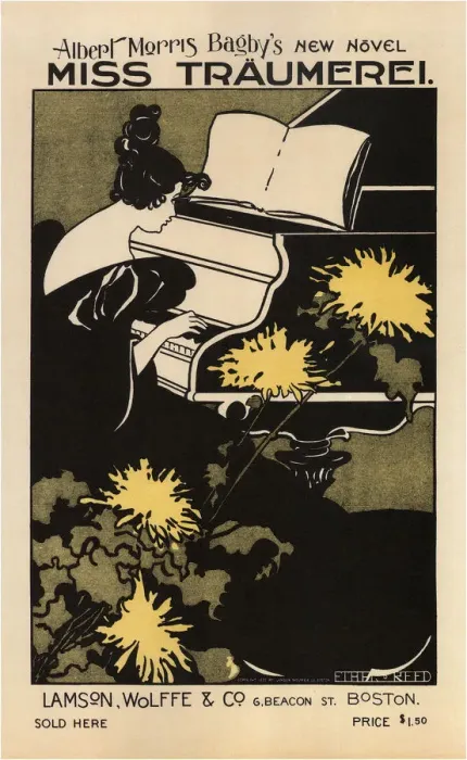 Framed Print : Miss Traumerei: A Weimar Idyl, 1895. Artist: Reed, Ethel (1874-1912) Framed Print : Miss Traumerei: A Weimar Idyl, 1895. Artist: Reed, Ethel (1874-1912)