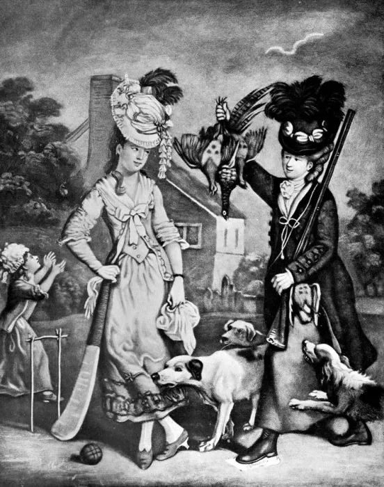 Framed Print : Miss Wicket and Miss Trigger, 1770 Framed Print : Miss Wicket and Miss Trigger, 1770