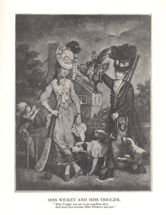 Framed Print : Miss Wicket and MissTrigger, c1778 (1912) Framed Print : Miss Wicket and MissTrigger, c1778 (1912)
