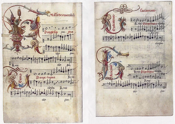 Missa Pange lingua. Artist: Desprez (Des Prez), Josquin (1450  /  55-1521)
