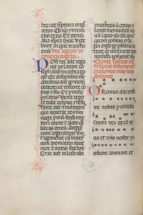 Framed Print : Missale: Fol. 145v: Music for various prayers…, 1469. Creator: Bartolommeo Caporali Framed Print : Missale: Fol. 145v: Music for various prayers…, 1469. Creator: Bartolommeo Caporali
