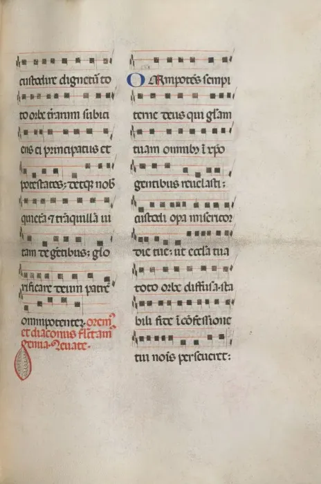 Framed Print : Missale: Fol. 146: Music for various prayers... 1469. Creator: Bartolommeo Caporali (Italian, c Framed Print : Missale: Fol. 146: Music for various prayers... 1469. Creator: Bartolommeo Caporali (Italian, c