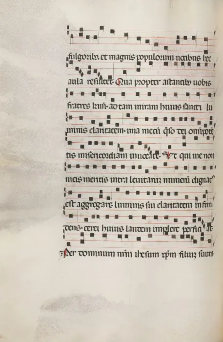 Framed Print : Missale: Fol. 153v: Music for Exultet, 1469. Creator: Bartolommeo Caporali (Italian, c Framed Print : Missale: Fol. 153v: Music for Exultet, 1469. Creator: Bartolommeo Caporali (Italian, c