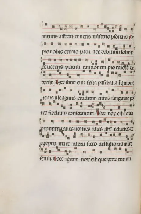 Framed Print : Missale: Fol. 154v: Music for Exultet, 1469. Creator: Bartolommeo Caporali (Italian, c Framed Print : Missale: Fol. 154v: Music for Exultet, 1469. Creator: Bartolommeo Caporali (Italian, c