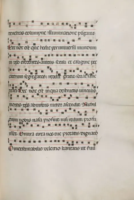 Framed Print : Missale: Fol. 155: Music for Exultet, 1469. Creator: Bartolommeo Caporali (Italian, c Framed Print : Missale: Fol. 155: Music for Exultet, 1469. Creator: Bartolommeo Caporali (Italian, c