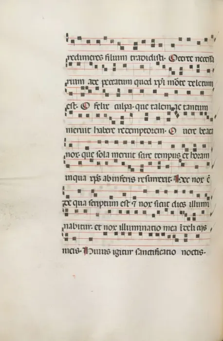Framed Print : Missale: Fol. 155v: Music for Exultet, 1469. Creator: Bartolommeo Caporali (Italian, c Framed Print : Missale: Fol. 155v: Music for Exultet, 1469. Creator: Bartolommeo Caporali (Italian, c