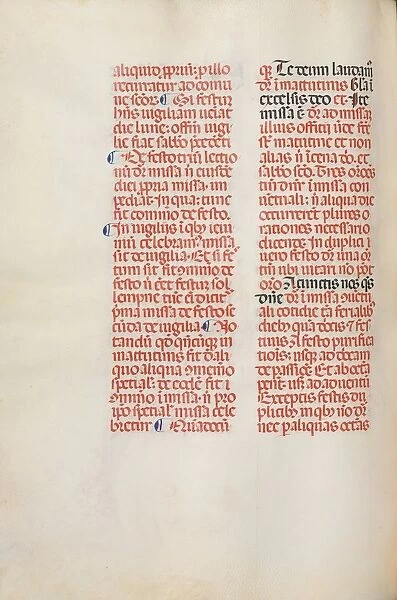 Missale: Fol. 173v: Music for Alleluia etc. at beginning of Easter, 1469