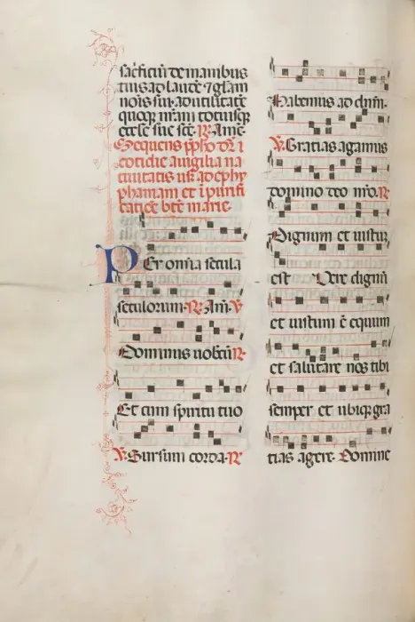 Framed Print : Missale: Fol. 176v: Music for various ordinary prayers, 1469. Creator: Bartolommeo Caporali Framed Print : Missale: Fol. 176v: Music for various ordinary prayers, 1469. Creator: Bartolommeo Caporali