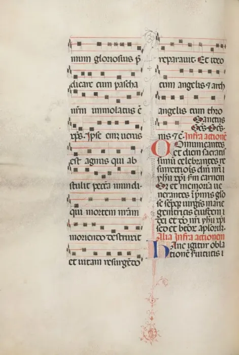Framed Print : Missale: Fol. 179v: Music for various ordinary prayers, 1469. Creator: Bartolommeo Caporali Framed Print : Missale: Fol. 179v: Music for various ordinary prayers, 1469. Creator: Bartolommeo Caporali