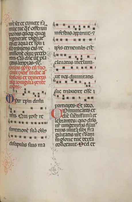 Framed Print : Missale: Fol. 180: Music for various ordinary prayers, 1469. Creator: Bartolommeo Caporali Framed Print : Missale: Fol. 180: Music for various ordinary prayers, 1469. Creator: Bartolommeo Caporali