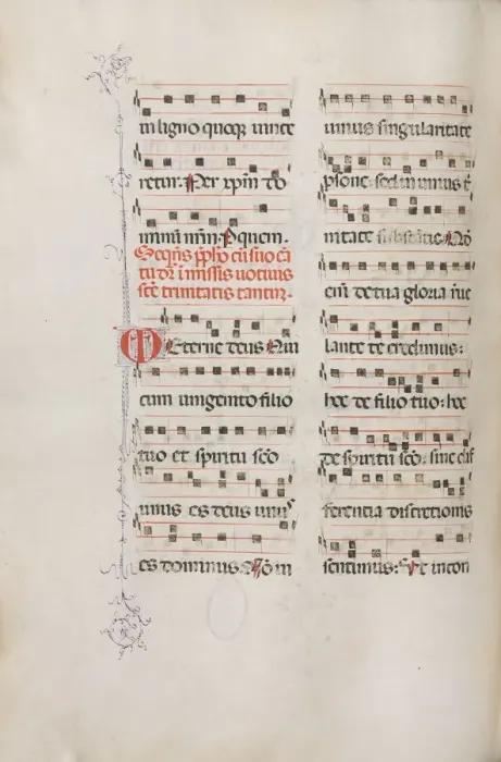 Framed Print : Missale: Fol. 182v: Music for various ordinary prayers, 1469. Creator: Bartolommeo Caporali Framed Print : Missale: Fol. 182v: Music for various ordinary prayers, 1469. Creator: Bartolommeo Caporali