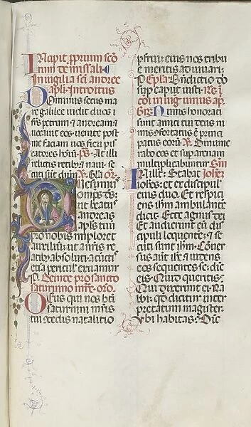 Missale: Fol. 259: Saint Andrew, 1469. Creator: Bartolommeo Caporali (Italian, c. 1420-1503)