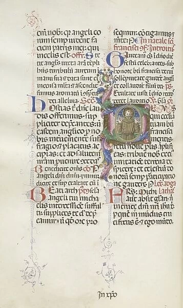 Missale: Fol. 318v: Saint Francis, 1469. Creator: Bartolommeo Caporali (Italian, c