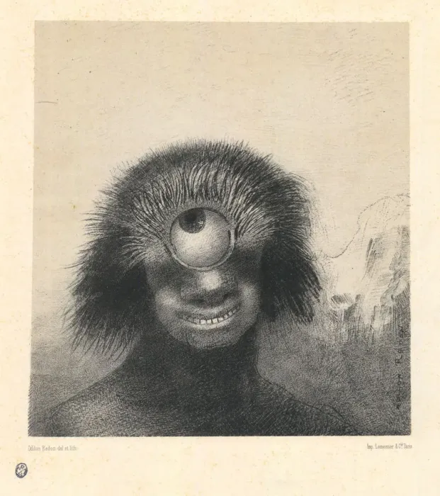 Framed Print : The Misshapen Polyp Floated on the Shores, a Sort of Smiling and Hideous Cyclops. From the series Le Framed Print : The Misshapen Polyp Floated on the Shores, a Sort of Smiling and Hideous Cyclops. From the series Le