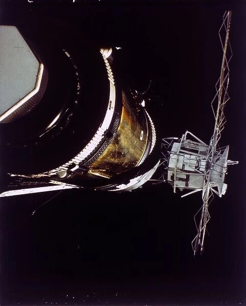 Missing solar array on Skylab 2, 1973. Creator: NASA