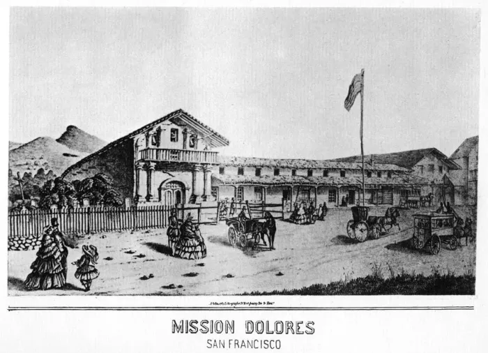 Framed Print : Mission Dolores, San Francisco, California, 19th century (1937) Framed Print : Mission Dolores, San Francisco, California, 19th century (1937)