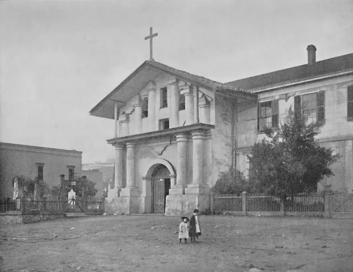 Framed Print : Mission Dolores, San Francisco, California, c1897. Creator: Unknown Framed Print : Mission Dolores, San Francisco, California, c1897. Creator: Unknown
