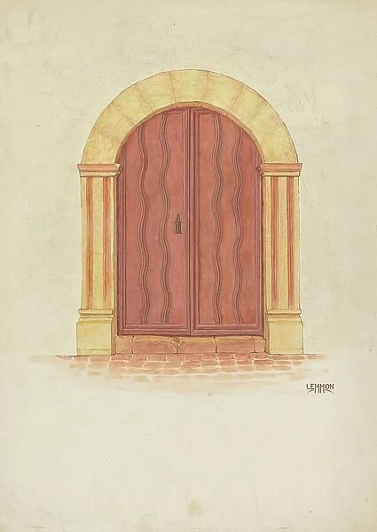 Mission Doors, 1935 / 1942. Creator: Warren W. Lemmon