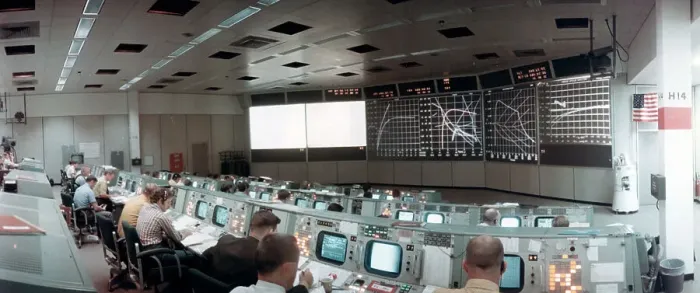 Framed Print : The Mission Operations Control Room in Mission Control Centre, Houston, Texas, USA, 1971. ston, 1971. Artist: NASA Framed Print : The Mission Operations Control Room in Mission Control Centre, Houston, Texas, USA, 1971. ston, 1971. Artist: NASA