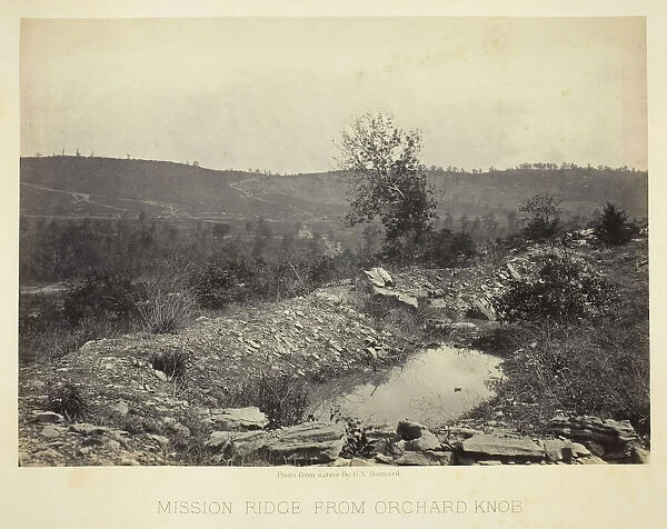 Mission Ridge from Orchard Knob, 1864  /  66. Creator: George N. Barnard
