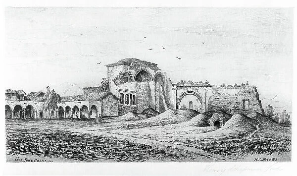Mission San Juan Capistrano, Published in 1883. Creator: Henry Chapman Ford