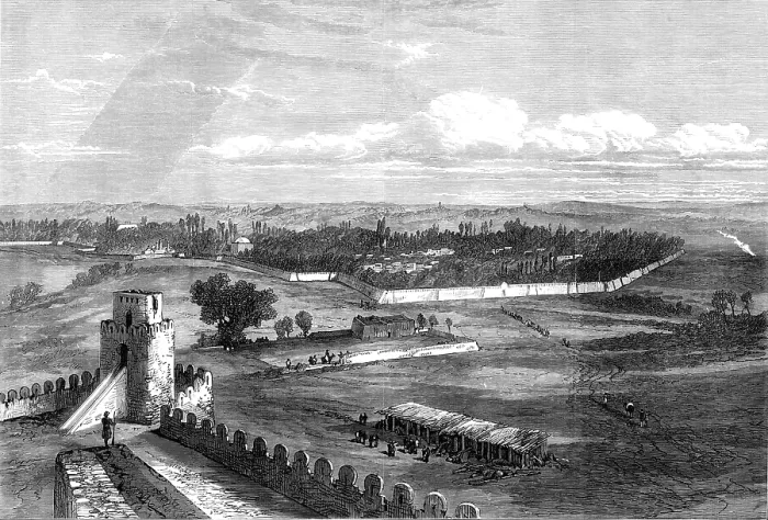 Framed Print : The Mission to Yarkund and Kashgar: the City of Yarkund, 1874. Creator: Unknown Framed Print : The Mission to Yarkund and Kashgar: the City of Yarkund, 1874. Creator: Unknown