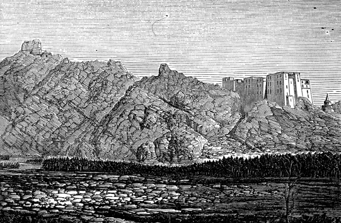 Framed Print : The Mission to Yarkund and Kashgar: Palace and Convent of Lamas, near Leh, 1874. Creator: Unknown Framed Print : The Mission to Yarkund and Kashgar: Palace and Convent of Lamas, near Leh, 1874. Creator: Unknown
