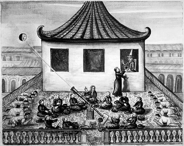 Missionaries showing the King of Siam a solar eclipse